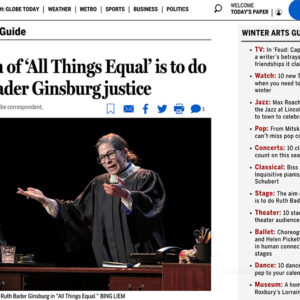 Boston Globe Reviews "All Things Equal"